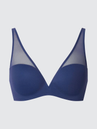 Бюстгальтер UNIQLO с сеточкой 1159841596 (Синий 38-40D)