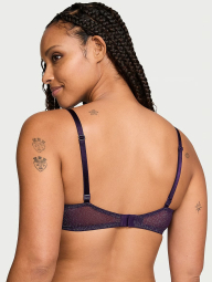Кружевной бюстгальтер Victoria's Secret с мини-пайетками 1159840411 (Фиолетовый 32B)
