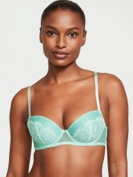 Кружевной бюстгальтер Victoria's Secret 1159840547 (Бирюзовый 38DDD)