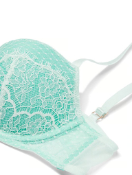Кружевной бюстгальтер Victoria's Secret 1159840547 (Бирюзовый 38DDD)