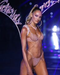 Сетчатый бюстгальтер Victoria's Secret  со стразами 1159841163 (Розовый 34A)