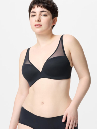 Бюстгальтер UNIQLO із сіточкою 1159840946 (Чорний 38-40BC)