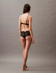 Гладкий бюстгальтер Push-up Calvin Klein с кружевом 1159841433 (Черный 34D)