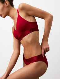 Бралетт Calvin Klein лиф с логотипом 1159841937 (Красный XS)