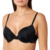 Женский бюстгальтер Emporio Armani с логотипом 1159842399 (Черный 34C)