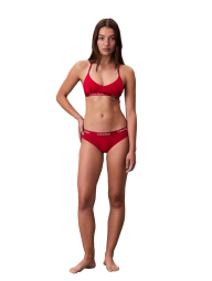 Бавовняний бралетт Calvin Klein ліф з логотипом 1159845656 (Червоний S)