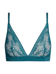 Бюстгальтер триангл Tommy Hilfiger полупрозрачный бралетт 1159845754 (Бирюзовый S)