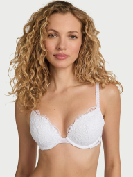 Ажурный бюстгальтер Push-Up Victoria's Secret 1159847335 (Белый 32A)