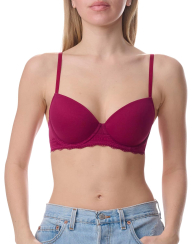 Бюстгальтер Tommy Hilfiger с кружевной отделкой 1159847708 (Розовый 36C)