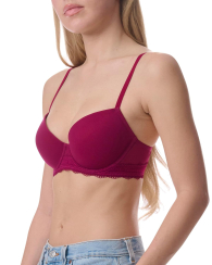 Бюстгальтер Tommy Hilfiger с кружевной отделкой 1159847708 (Розовый 36C)