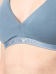 Женский бралетт Emporio Armani с логотипом 1159848331 (Синий XS)
