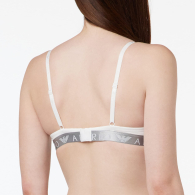 Базовый бюстгальтер Emporio Armani с логотипом 1159847841 (Белый 32B)