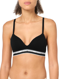 Бюстгальтер жіночий Emporio Armani з логотипом триангл 1159848081 (Чорний XS)