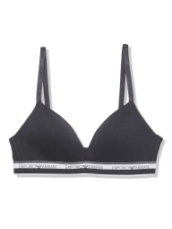 Бюстгальтер жіночий Emporio Armani з логотипом триангл 1159848081 (Чорний XS)