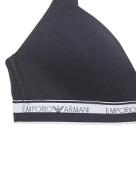Бюстгальтер жіночий Emporio Armani з логотипом триангл 1159848081 (Чорний XS)
