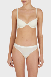 Женский бюстгальтер Push Up Emporio Armani с логотипом 1159848277 (Молочный 38B)