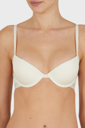 Женский бюстгальтер Push Up Emporio Armani с логотипом 1159848277 (Молочный 38B)