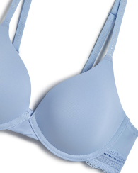 Бюстгальтер Tommy Hilfiger з мереживним оздобленням 1159848296 (Блакитний 34C)