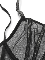 Розкішний бюстгальтер зі стразами Victoria's Secret 1159848560 (Чорний 32B)