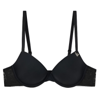 Жіночий бюстгальтер Push-Up Emporio Armani зі стразами 1159849177 (Чорний 34B)