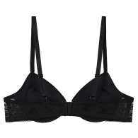 Жіночий бюстгальтер Push-Up Emporio Armani зі стразами 1159849177 (Чорний 34B)