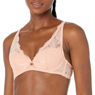 Жіночий мереживний бюстгальтер Emporio Armani 1159849420 (Бежевий 36A)