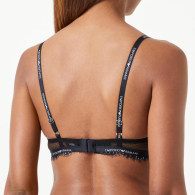 Кружевной бюстгальтер Push-up Emporio Armani 1159849475 (Черный 34A)
