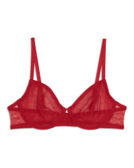 Полупрозрачный бюстгальтер-балконет Tommy Hilfiger 1159849880 (Красный 34B)