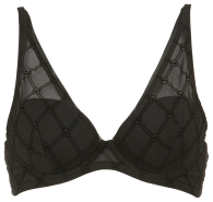 Женский кружевной бюстгальтер Emporio Armani 1159850338 (Черный 36C)