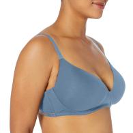 Базовый бюстгальтер Emporio Armani с логотипом 1159850395 (Синий 34D)