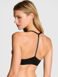 Бюстгальтер со стразами Victoria's Secret Pink 1159851152 (Черный 34B)