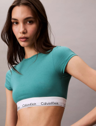 Эластичный бралетт Calvin Klein топ-футболка 1159851307 (Бирюзовый XS)