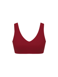 Гладкий бюстгальтер Victoria's Secret бра-топ 1159852023 (Бордовый S)