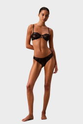 Кружевной бюстгальтер Calvin Klein лиф с мини пайетками 1159852867 (Черный 36D)