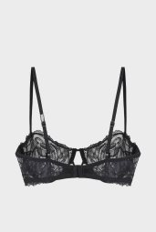 Кружевной бюстгальтер Calvin Klein лиф с мини пайетками 1159852867 (Черный 36D)