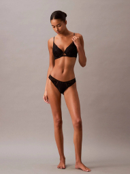 Мереживний бюстгальтер Push Up Calvin Klein з міні паєтками 1159852694 (Чорний 32C)