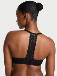 Кружевной бюстгальтер пуш-ап с Т-образной спинкой Victoria's Secret 1159852878 (Черный 34A)