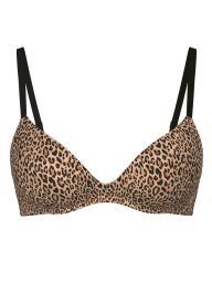 Бюстгальтер Push-Up Victoria's Secret с принтом 1159855241 (Леопардовый 34B)