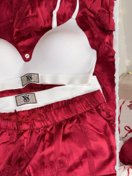 Бюстгальтер Victoria's Secret с логотипом из страз 1159855550 (Белый 34B)