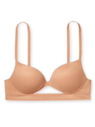 Гладкий бюстгальтер Victoria's Secret с Push-Up 1159856723 (Бежевый 34C)