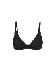 Кружевной бюстгальтер Victoria's Secret Pink бралетт с Push-Up 1159857386 (Черный M)