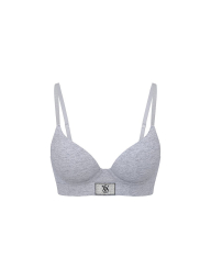 Бюстгальтер Push-Up Victoria's Secret з логотипом зі страз 1159857612 (Сірий 40C)