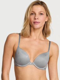 Бюстгальтер Push-Up Victoria's Secret с принтом 1159859109 (Серый 34C)