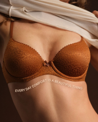Жаккардовый бюстгальтер Push-up Victoria's Secret 1159859674 (Коричневый 34C)