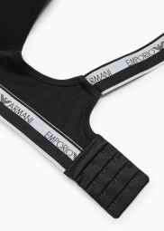 Женский бралетт Emporio Armani с логотипом 1159859810 (Черный XS)