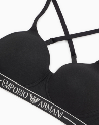 Бюстгальтер жіночий Emporio Armani з логотипом 1159860192 (Чорний L)