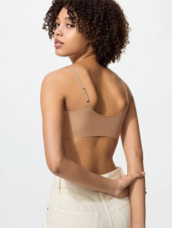 Бесшовный бюстгальтер UNIQLO с технологией AIRism 1159860236 (Бежевый XXL)