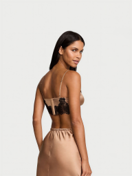 Сатиновий браслет Victoria's Secret з мереживом 1159860384 (Коричневий XS)