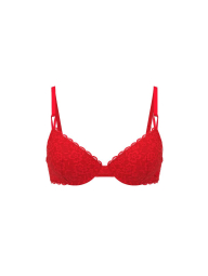 Кружевной бюстгальтер Victoria's Secret 1159861498 (Красный 40C)
