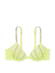 Сетчатый бюстгальтер со стразами Victoria's Secret 1159861324 (Салатовый 34C)